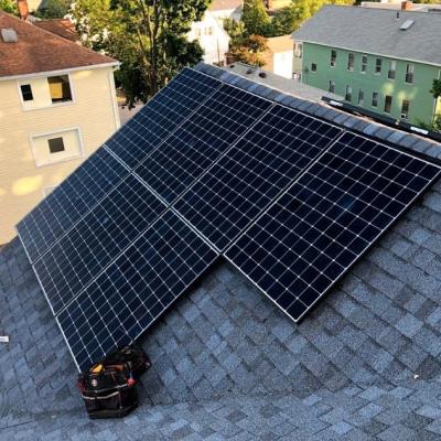 China 390 painel solar preto completo do watt 400w para o sistema fotovoltaico do telhado da casa à venda