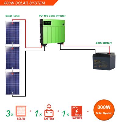 China Vidro 800 Watt Sistema Solar Monocristalino Silício Painel Solar 800 W à venda