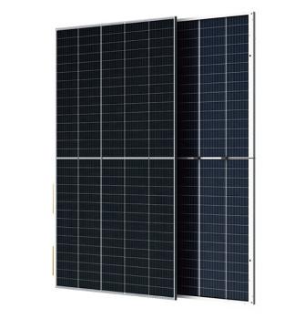 China Black 350W Polycrystalline PV Solar Panel Bifacial Dual Glass for sale