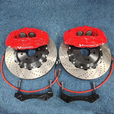 China 4 Piston Car Brake Calipers Front F50 Two Piece Fixed Fit For 355mm Brack Disc for sale