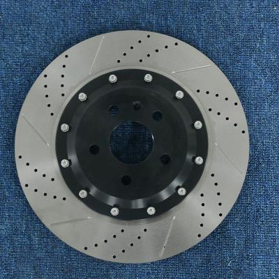China 355x34mm Drilled Resist Corrosion High Performance Rotors And Pads for sale