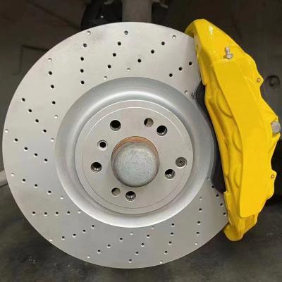 China 6 Piston Yellow Brake Calipers Mercedes With High Carbon Rotors for sale