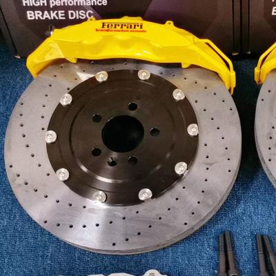 China 400x34mm Carbon Ceramic High Performance Brake Discs Reduced Weight And Residual Torque for sale