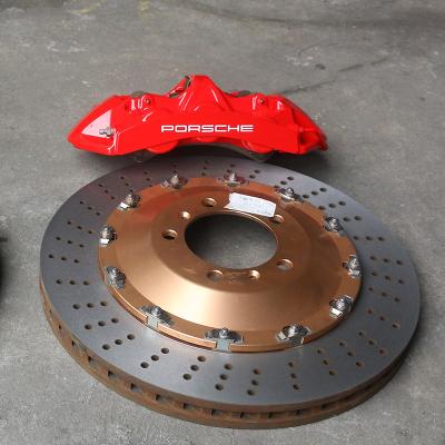 China Porsche Car Brake Calipers Upgrades To GT6 6 POT Red Caliper Improve Stopping Power for sale