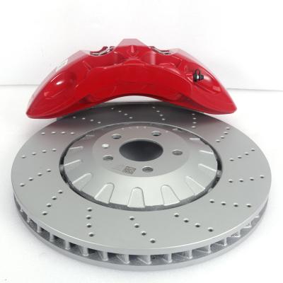 China Calibre de freno de carreras de deporte de calle 6 pistón con almohadillas de carbono-cerámica para Audi Q3 en venta