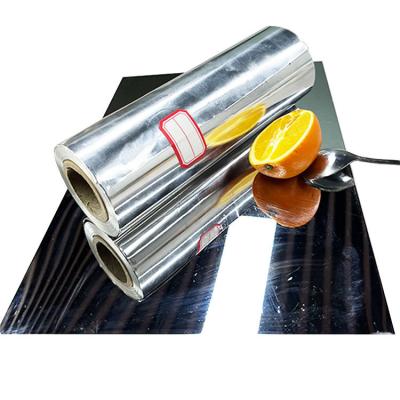 China Food Grade Kitchen Aluminum Foil Roll Coil 30mic For Cooking Frozen Barbecue for sale