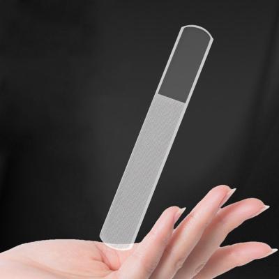 China Protable Personalized Folder Custom Glass Surface Private Label Nail Manicure Tools Polish Luminous Nail Folder en venta