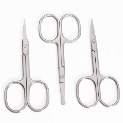 China Professional Sharp Nail Cuticle Scissors Beauty Manicure Eyebrow Trimming Beard Scissors Stainless Steel Cuticle Scissors Right Handed for sale