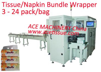 China Fully Automatic Facial Tissue Packing Line Fault Tracked Napkin Packing Machine for sale