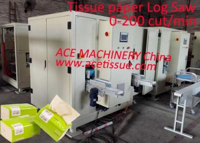 China Double Lanes Touch Screen Facial Tissue Production Line Plc Control zu verkaufen