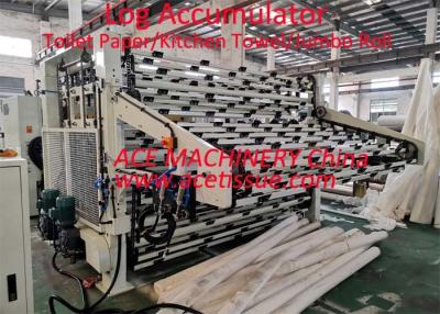 China Vollautomatischer Klotz-Akkumulator für Geschirrtuch-Papier-Rolle zu verkaufen