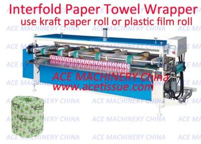 China Automatic Paper Overwrapping Machine 2800mm Log Width For Toilet Tissue Roll for sale