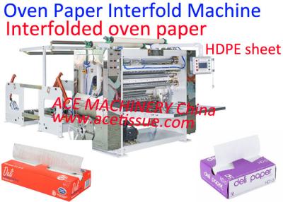 Chine Interfolded Treated Oven Paper Interfolder Machine For Greaseproof Oven Baking Paper à vendre