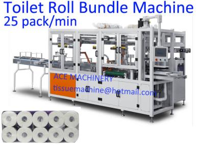 China 12 Roll / Pack 380V Horizontal Toilet Paper Roll Packing Machine for sale