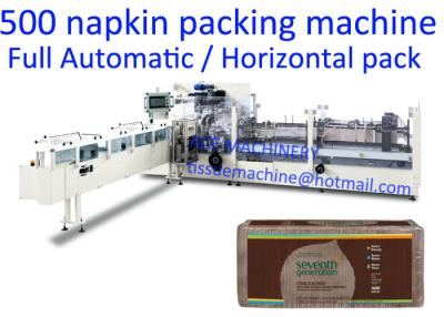 China 500 Napkins / Pack Horizontal Tissue Paper Packing Machine for sale