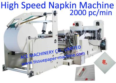 China 4 Linien 3000 Kopf-Falten-Servietten-Seidenpapier-Maschine Pc/Min zwei zu verkaufen