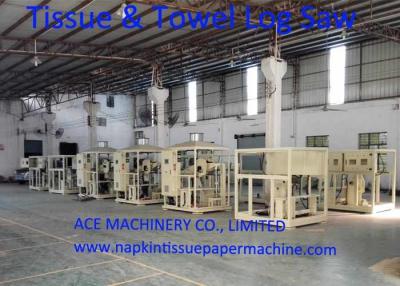China Automatic Pop Up Tissue Paper Log Saw Cutting Machine for sale