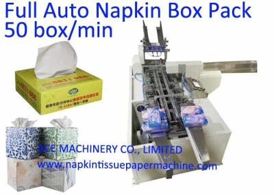 China 50 caixas/máquina de embalagem mínima do guardanapo do tecido facial à venda