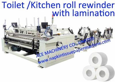 China 1800mm Toilet Paper Manufacturing Machine With Embossing for sale