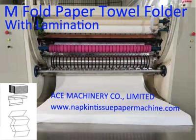 China Automatic 240mm  M Fold Hand Towel Tissue Interfolder Machine for sale