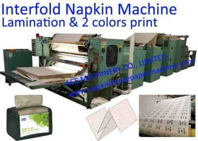 China 230x250mm Two Colors Printing V Fold Hand Paper Towel Machine for sale