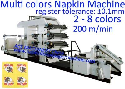 China Máquina de impressão do guardanapo com melhor impressão da qualidade em guardanapo de China à venda