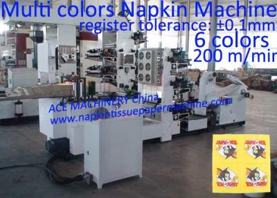 Chine Machine de papier impression de serviette à vendre avec six impressions de couleurs de Chine à vendre