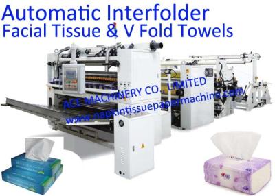 China Rubber Embossing Full Automatic Facial Tissue Machine With Auto Transfer for sale