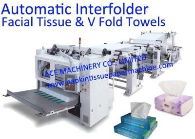 China High Speed Facial Tissue Paper Folding Machine High Capacity With Embossing for sale