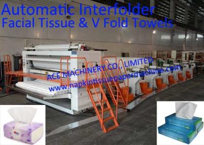 China High Speed Fully Automatic Facial Tissue Paper Production Line With Auto Transfer for sale