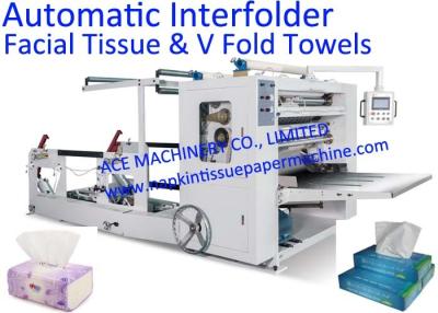 China High Speed V Fold Napkin Machine , Automatic Interfold Napkin Machine for sale