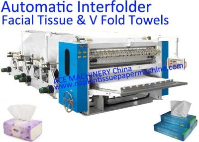 China Automatic Laminated Facial Tissue Machine , Laminated V Fold Hand Towel Machine for sale