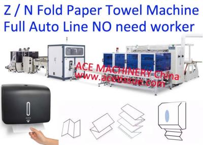 China N dobla el fabricante de la máquina de la toalla de papel que For Auto Transfer al registro de la toalla de mano vio en venta