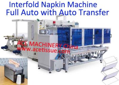 China V dobram a toalha de papel que faz a máquina automatizada inteiramente com auto transferência à venda