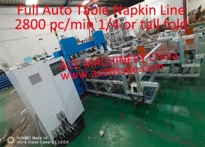 China Fully Automatic Napkin Production Machine Line With Packaging for sale
