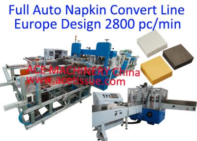 China línea automática completa de la máquina de la servilleta de tabla de los 30x30cm para la servilleta de papel en venta