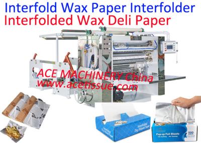 Chine Machine automatique d'Interfolding de papier ciré pour l'épicerie de papier et le papier de cuisson à vendre