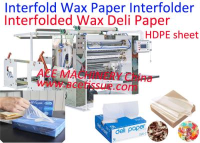 China Automatic Interfolded Deli Paper Interfolding Machine For Deli Sheet & Patty Paper for sale