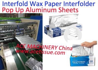 China De automatische Interfolded-Machine van Interfolder van Aluminiumfoliebladen voor Hamburgerweefsel Te koop