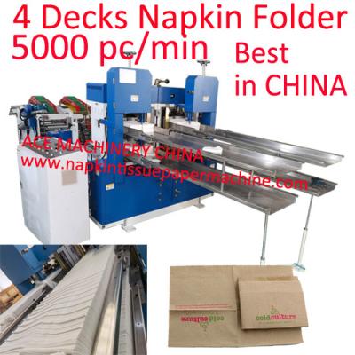 China Napkin Folding Machine For 1 Ply Tall-Fold Dispenser Napkin MORCON for sale