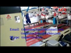 Auto Napkin Production Machine Line 2 Lanes With Packaging