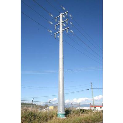 China 35m Self Supporting Pole Power Transmission Monopole Tower for sale