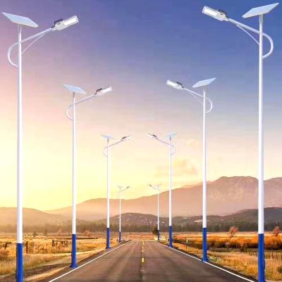 China 6-10m Mild Steel Solar LED Roadway Highway Street Light Pole for sale