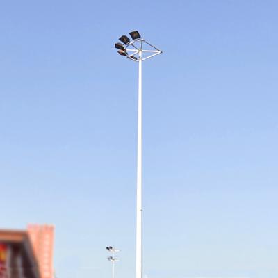 China Carbon Steel High Mast Lighting System Monopole Post Light Pole for sale
