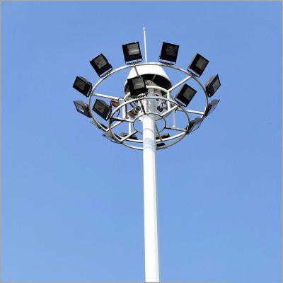 China High Mast Light Fixtures Steel Lighting Pole For Roadways Streets Highways for sale