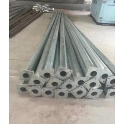 China Octagon Steel Tubing Tapered Steel Pole Galvanized For Mounting Lights for sale