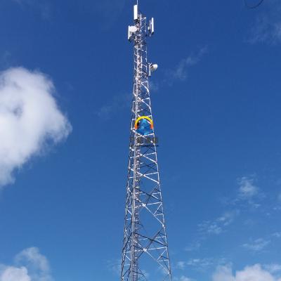 China 50m 100m Steel Communication Towers With Work Platform for sale