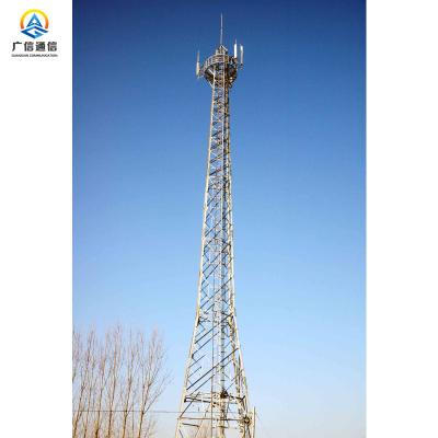 China Free Standing Iron Mobile Tower 35m Self Supporting Telecommunication for sale