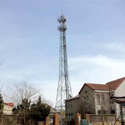 China 50m/s Self Support Galvanized Steel Radio Tower Communication Lattice Mast for sale