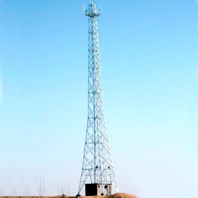 China Powder Coating Lattice Steel Towers Wireless Telecom Signal Transmission Steel Tower for sale
